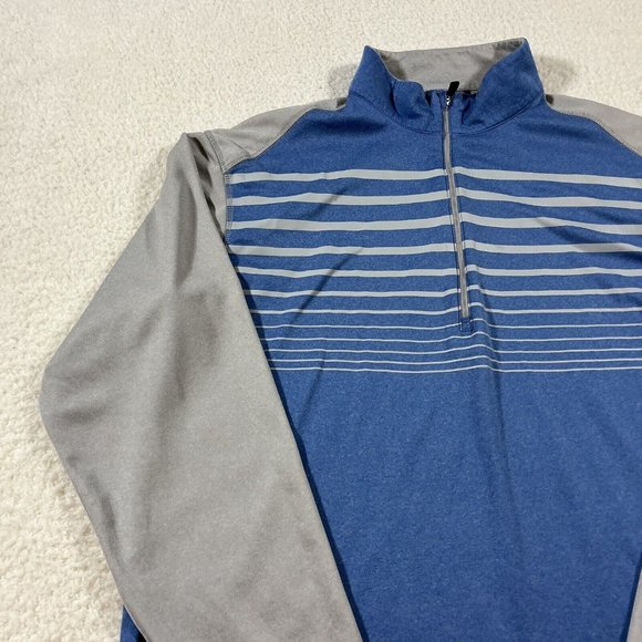 Ping Golf 1/4 Zip Pullover Mens Large Blue Performance Activewear Long Sleeve - Picture 2 of 11